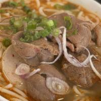 Spicy Beef Noodle Soup Bun Bo Hue · 
