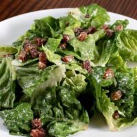 Chevre Salad · Little Gems lettuces, goat cheese, smoked bacon, hazelnut vinaigrette.