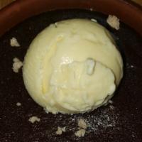 Warm Flourless Chocolate Cake · 72% guittard chocolate,  tahitian vanilla ice cream