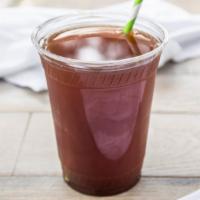 Fresh Pomegranate Iced Tea · 16 oz. Unsweetened black tea with 100% natural pomegranate juice. Very refreshing, all-natur...