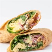 Morning Glory Wrap · Scrambled Eggs, Avocado, Super Greens Blend, Roasted Potato, Pickled Red Onions, Goat Cheese...