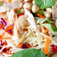 A6. Salad chicken (Gỏi gà) · Chicken, cabbage & basil