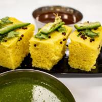 Khaman Dhokla · Spongy chickpea snack