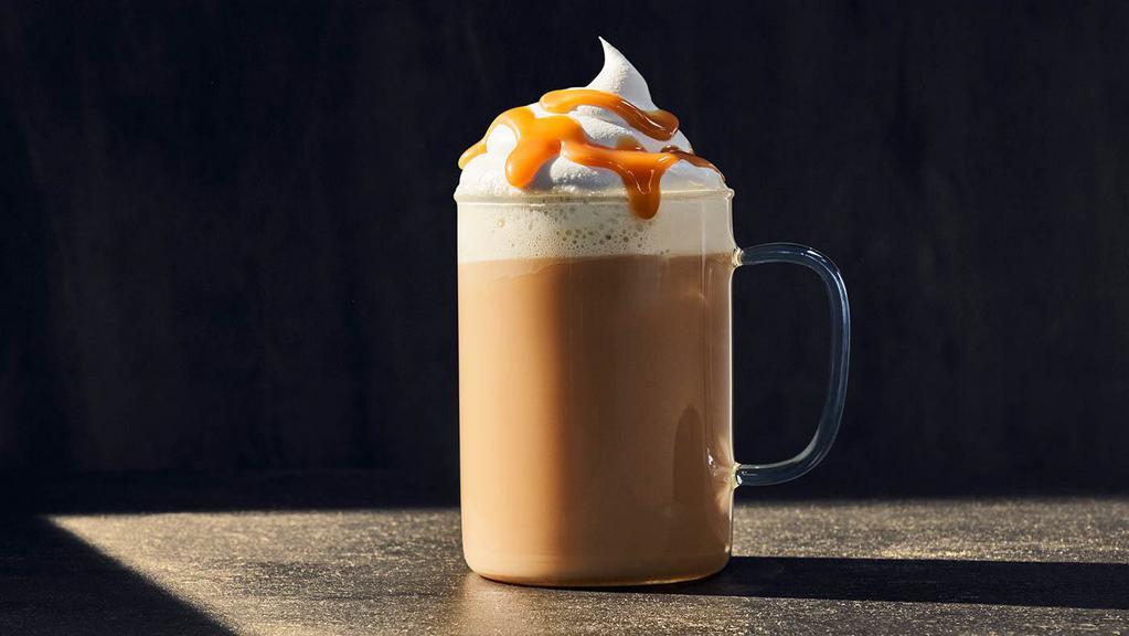 Iced Caramel Latte · 440 Cal. Freshly brewed espresso, milk and caramel served over ice. Allergens: Contains Milk