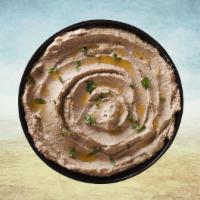 Baba Ganoush Daddy · Roasted eggplants mashed and mixed in with tomato, sweet peppers, garlic, parsley, and drizz...