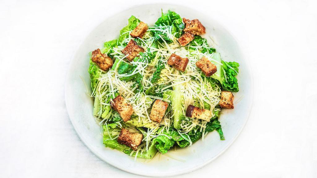 CAESAR SALAD · crisp romaine, housemade croutons, freshly grated parmesan. served with caesar dressing. complimentary anchovy fillets added upon request.