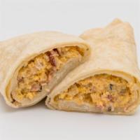 Uncured Bacon Breakfast Burrito · Flour tortilla with a savory filling.