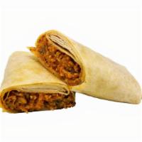 Spicy Thai Wrap · A rolled filled tortilla or flatbread.