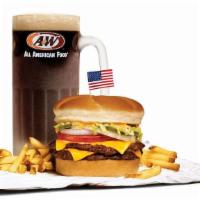 Papa Burger® Combo · A 1/3 lb. double made with 100% U.S. Beef patties, two slices of American cheese, lettuce, t...