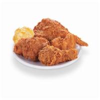 Four Pieces Chicken Combo · Most popular. Includes biscuit, drink and side.