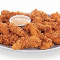 Cajun Tenders 25 Pc · Perfect for a weekend party!
Comes with 6 of our delicious Dipping Sauces