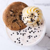 Milk N' Cookies Shake · Vanilla ice cream blended together with one whole Chocolate Chip whoopie cookie. Guaranteed ...