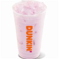Strawberry Dragonfruit  Dunkin' Coconut Refresher · Fruit-flavored drinks combined with coconutmilk and B Vitamins for a refreshing boost of ene...