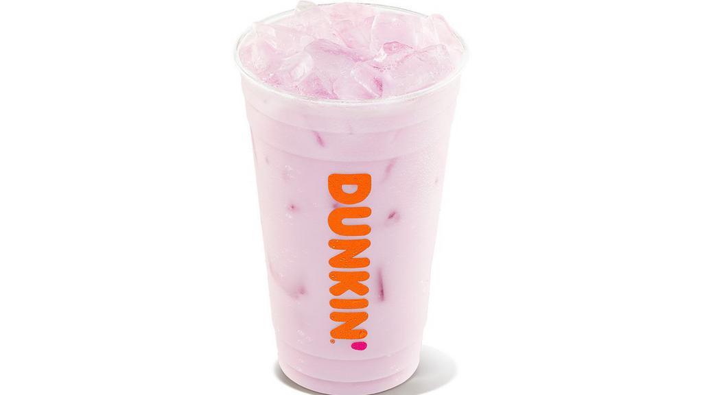 Strawberry Dragonfruit  Dunkin' Coconut Refresher · Fruit-flavored drinks combined with coconutmilk and B Vitamins for a refreshing boost of energy. Varieties include: Strawberry Dragonfruit, Peach Passion Fruit and Mango Pineapple flavors.