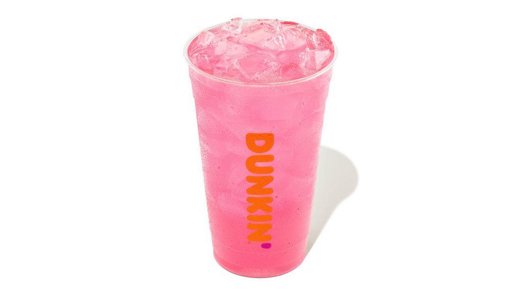 Strawberry Dragonfruit Lemonade Dunkin' Refresher · Your favorite fruit flavors combined with refreshingly sweet lemonade. Available in Strawberry Dragonfruit, Peach Passion Fruit, and Mango Pineapple flavors.