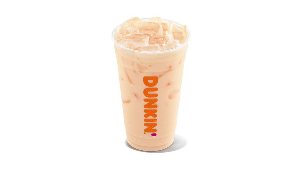 Peach Passion Fruit Dunkin' Coconut Refresher · Fruit-flavored drinks combined with coconutmilk and B Vitamins for a refreshing boost of energy. Varieties include: Strawberry Dragonfruit, Peach Passion Fruit and Mango Pineapple flavors.