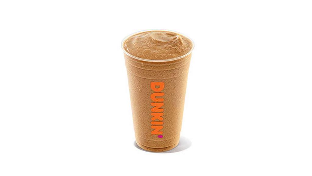 Frozen Coffee · Our Frozen Coffee is made with real Dunkin' coffee, delivering a smooth, creamy coffee-forward flavor.