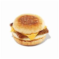 Turkey Sausage Egg And Cheese Breakfast Sandwich · Turkey sausage, egg and cheese on your choice of bread. Max 12 per order.