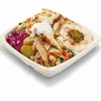All Natural Chicken Shawarma Bowl (Gluten Free) · Our grilled chicken shawarma is all natural without any added hormones.

It’s marinated for ...