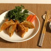 Veggie Pot Sticker · Try Our RJ's Chrispy Veggie Pot Sticker made with Assorted vegetable, (450cal) <Veggies and ...