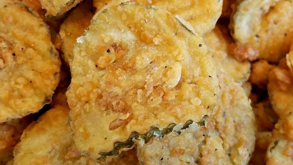 Fried Pickle Chips · House Dill Pickles, Cajun Remoulade.