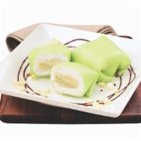 Durian Pancake 榴槤班戟 · 2 pcs. 
Allergen Warning: item is not dairy free.