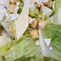 Caesar Salad · Fresh romaine lettuce, croutons, parmesan cheese, and Caesar dressing. Add chicken for addit...