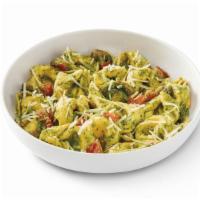 3-Cheese Tortelloni Pesto · Tortelloni filled with a blend of ricotta, mozzarella, parmesan, onions and garlic in basil ...