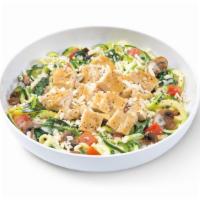 Zucchini Alfredo Montamore® With Grilled Chicken · Crafted for Keto with zucchini noodles, four-cheese blend alfredo, roasted mushrooms, tomato...