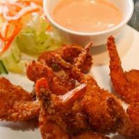 Fried Shrimp · Deep fried butterfly shrimps, come with a side of dipping sauce.