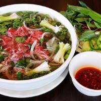 Special Combination Phở · come with beef fillet mignon, beef meatballs, beef tripe, beef flank, beef brisket, topping ...