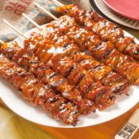 Pork BBQ (each) · Sweet, salty, a tad spicy filipino-style kebob, thin sliced pork marinated in filipino-style...