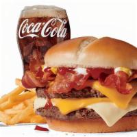 Large Bacon Ultimate Cheeseburger™  Combo · Includes large French Fries and your choice of large drink.