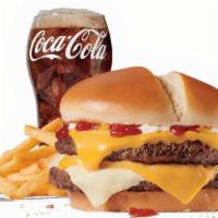 Large Ultimate Cheeseburger™ Combo · Includes large French Fries and your choice of large drink.