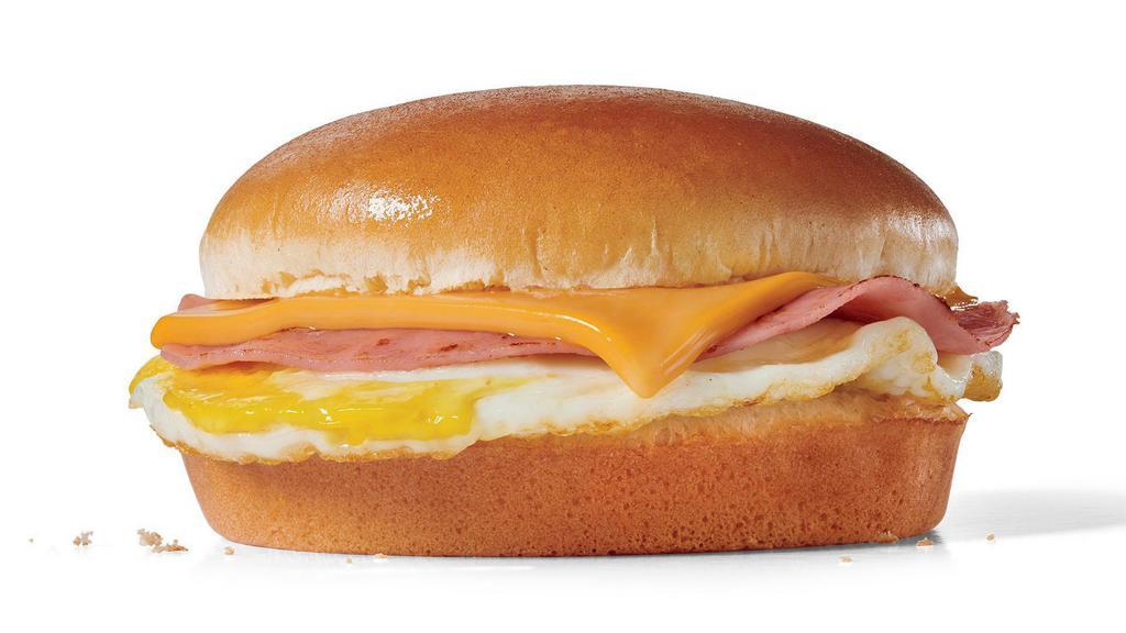 Breakfast Jack® · Fried egg, ham and American cheese on a buttery bakery bun