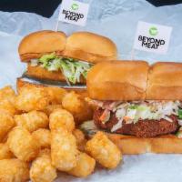 Beyond® 2-Slider Combo · 2 of our beyond® slider options with a choice of fries, tots, hot fries or hot tots