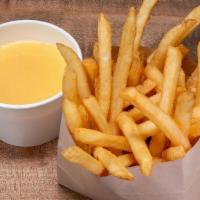 Cheese Fries · Seasoned fries with Haus cheese sauce