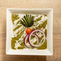 PALAK CLASSIC · Fresh Spinach with your choice of Paneer / Vegetables / Potato. Served with steam rice.