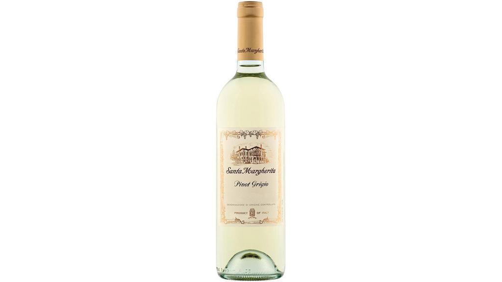 Santa Margherita Pinot Grigio (750 Ml) · With its straw-yellow hue, clean intense aroma, and crisp, well-balanced taste, our Pinot Grigio is as authentic as it is refreshing. For those who love a dry white wine with the delightful aroma of Golden Delicious apples, our signature Pinot Grigio is unparalleled. It will impress even the most astute connoisseurs with its flavorful personality