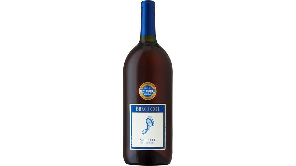 Barefoot Cellars Merlot (1.5 L) · Barefoot Merlot is a luscious wine with alluring flavors of boysenberry and split cherries followed by hints of silky chocolate for a decadent finish.