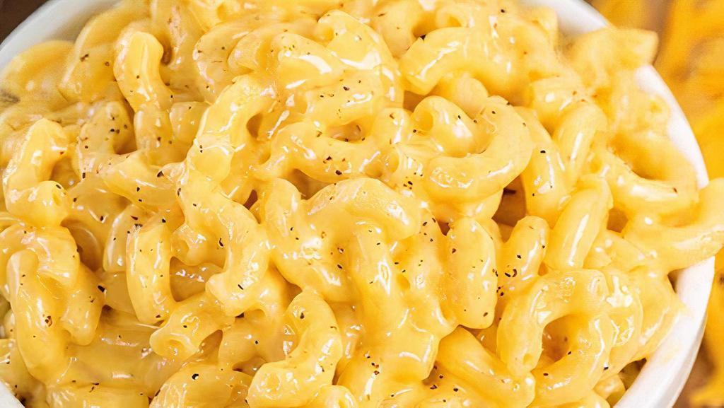 Mac-n-Cheese · Okay, this tasty side doesn’t krunch, but it sure does pack a powerful punch. For those of you craving a little comfort food, this pasta with cheddar cheese sauce dish will make you feel like your stomach is hugging your soul.