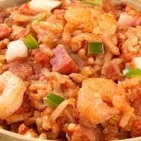 Jambalaya · Krispy Krunchy® chicken pieces, sausage along with celery, onion, and green pepper flavors m...