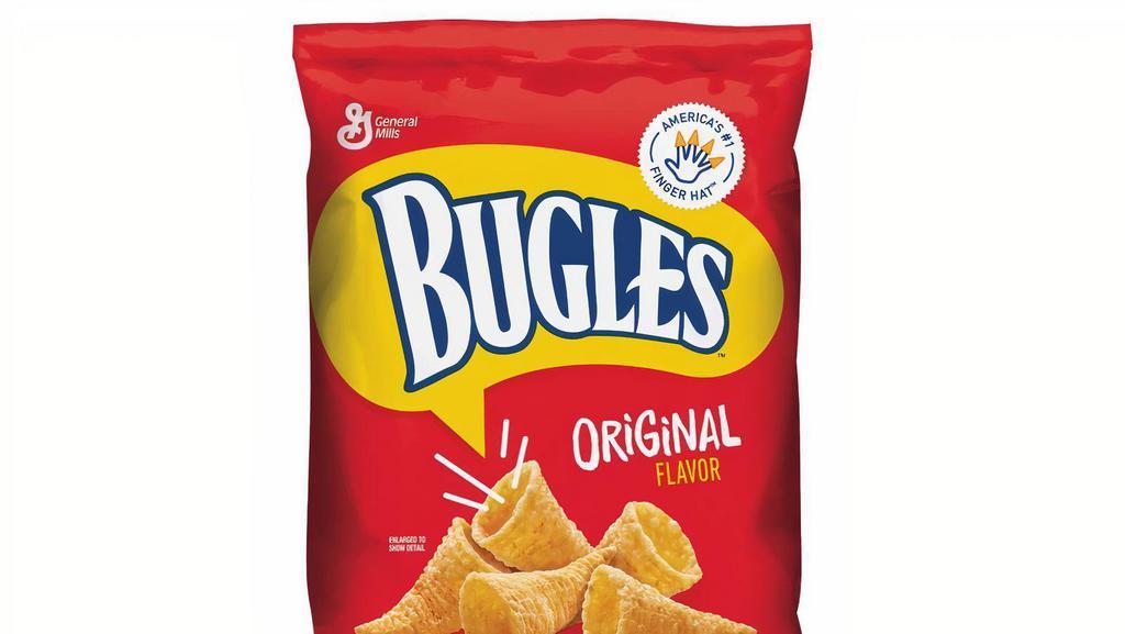 Bugles · Bugles, crunchy, cone-shaped corn snack in flavor of choice (3oz)