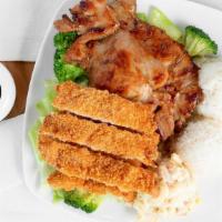 Chicken Combo · A combination of our favorite BBQ Chicken and Chicken Katsu.