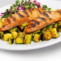 WILD SALMON · A customer favorite, this salmon is treated to the grill by our fish specialists.  You benef...