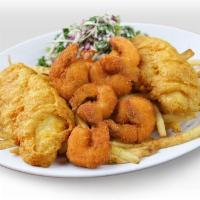 Shrimp & Battered Fish · 