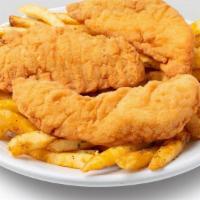 Kids Chicken Strips · For fish-lovers-in-training…tender, juicy chicken strips.. **Delivery orders will receive bo...