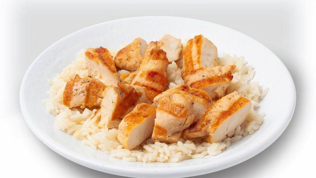 KIDS GRILLED CHICKEN · For fish-lovers-in-training…tender, juicy chicken strips.. **Delivery orders will receive bottled water instead of fountain drink**