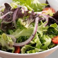 Green Salad · Fresh mixed greens with your choice of dressing.