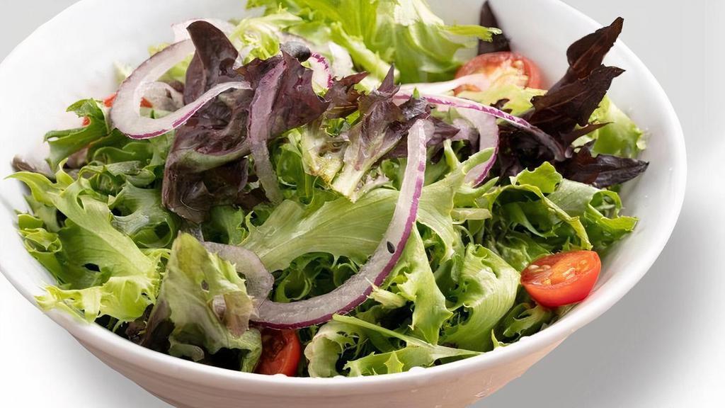 Green Salad · Fresh mixed greens with your choice of dressing.